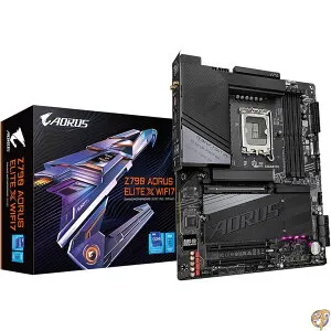 【5日最大1500円クーポン】GIGABYTE Z790 AORUS Elite X WIFI7 (LGA 1700/ Intel/ X/ATX/ DDR5/ 4* M.2/ PCIe 5.0/ USB 3.2 Type-C/Wi-Fi 7/2.5GbE LAN/Q-Flash Plus/EZ-Latch Plus/マザーボード)。
