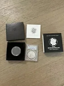 2021-S $1 MS70 PCGS MORGAN 99.9% シルバードル ファーストストライク アメリカ国旗ラベル