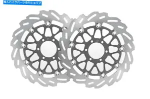 Brake Disc Rotors ヤマハXJR400 95-00フロントブレーキディスクローターセット波 Yamaha XJR400 95-00 Front Brake Disc Rotor Set Wave【並行輸入品】
