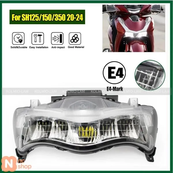 【並行輸入品】2020年～2024年式 ホンダ SH125 SH150 SH350 バイク ヘッドライト LEDヘッドランプ SH 125 150 SH350I 2023年 2022年 2021年 ヘッドライト