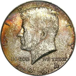 1964 50C PCGS MS66 シルバー ケネディ ~ 美しい色調でハイエンド!