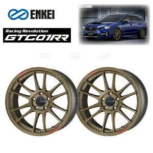 ENKEI エンケイ GTC01RR (TG チタニウムゴールド/フロントフェイス) 8.0J x 18インチ +45 PCD100 5穴 2本セット (GTC01RR-E003-TG-2S