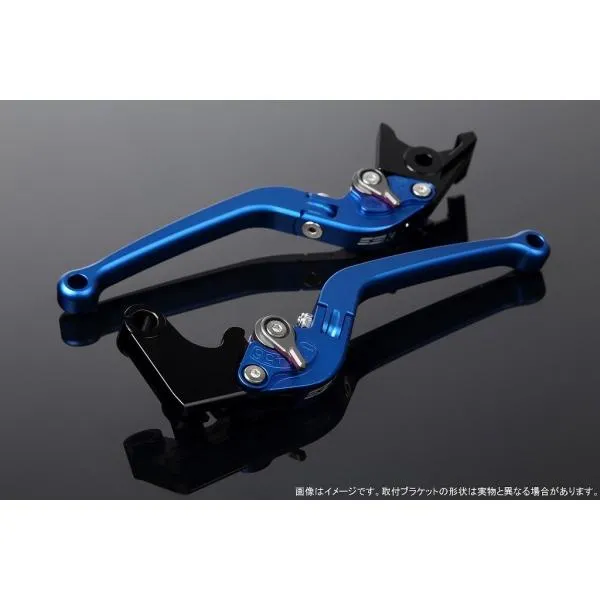 SPEEDRA スピードラ アジャストレバー スタンダード可倒式 レバー本体カラー：マットブルー / アジャスターカラー：マットチタン GSX-R125 GSX-S125 ハンドル