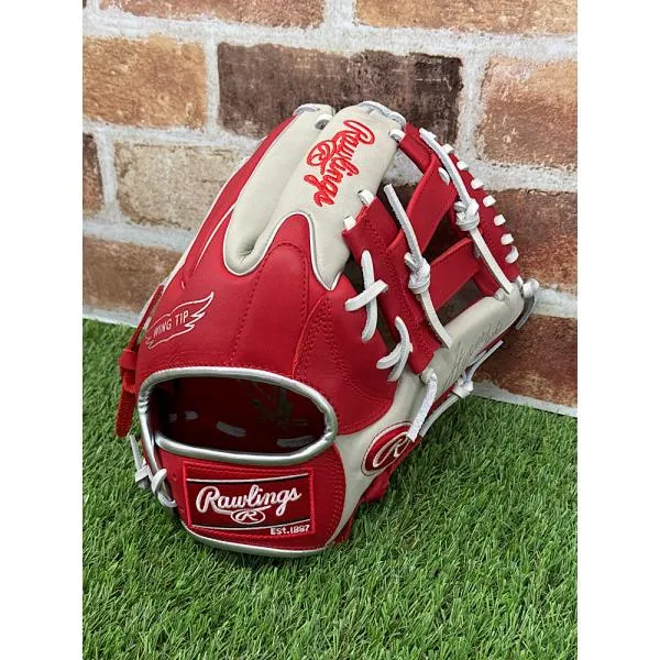 ローリングス ソフトボール オールラウンド用 サイズ11.75インチ GS4FHTC565W スカーレットX Sグレー 右投げ用