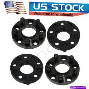 スペーサー 4p 20mm厚5x4.75 12x1.5シボレーブレザーS10コルベット用ブラックホイールスペーサー 4P 20mm Thick 5x4.75 12x1.5 Black Wheel Spacers for chevy Blazer S10 Corvette【並行輸入品】