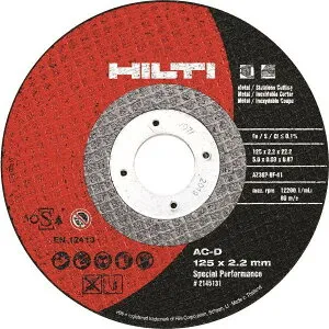 HILTI (ヒルティ) セツダントイシ AC-D 125x2.2x22.23SP 10枚 2145131