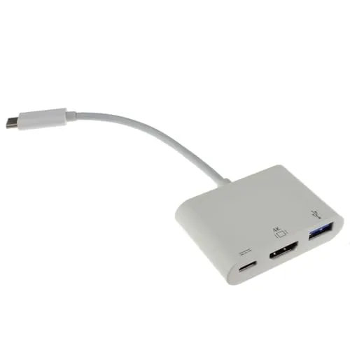 kenable USB 3.1 Type C - HDMI USBアダプター & Type Cホスト PD機能付き 15cm (~6インチ)
