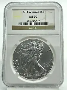2014-W アメリカン シルバー イーグル $1 NGC MS70