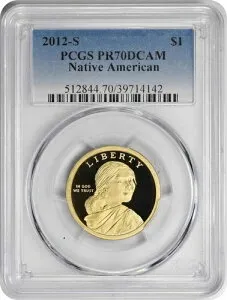 2012-S サカガウィア ネイティブアメリカンドル PR70DCAM PCGS プルーフ 70 ディープカメオ