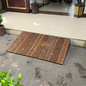 スクーターバイク車 20cm、 / 高さ10/12/14/15/16/18 ホーム階段ガーデンデッキ用車椅子用スロープ幅90cm、木製出入り口スロープ、 車椅子段差解消 スロープ