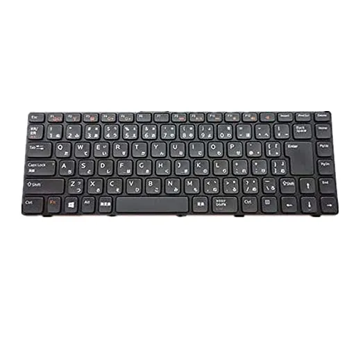 汎用 ノートブックキーボー に適合する For DELL Inspiron 14 N4050 ブラック JP 日本語版