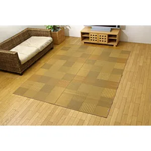 イケヒコ い草ラグ DX京刺子BE 約191×250cm ベージュ 1709430