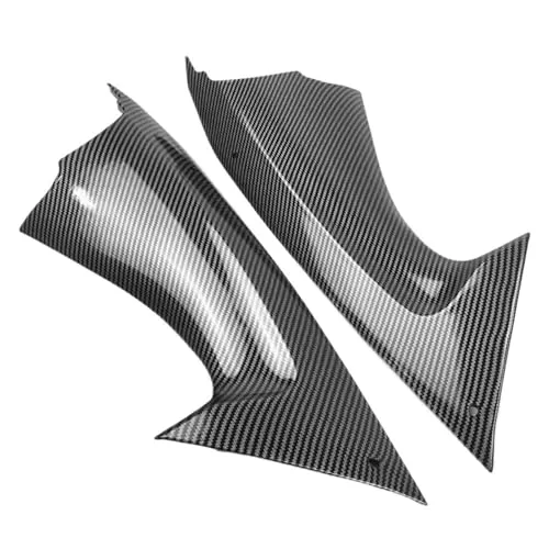 オートバイフロントラジエーターガ サイドパネルフェアリングカバー ヤマハ YZF R6 2008-2016 バイクパーツ エアダストカバー フェアリングインサートに適合 イ ボディワーク フレーム ラ(Carbon fiber pattern)