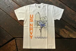 ★TOYS McCOY トイズマッコイ ★★SNOOPY TEE U.S.NAVY SUBMARINE TMC2425★ミリタリーTシャツオフホワイト 011