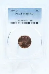 1996-D PCGS MS68RD リンカーン記念セント ビジネスストライク 1C
