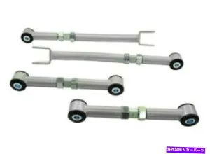 サスペンション ホワイトラインリアローワーコントロールアームアミューストツー/キャンバーフィット98-08レガシーリバティ Whiteline Rear Lower Control arm-adjust toe/camber Fits 98-08 Legacy Liberty【並行