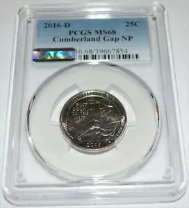 2016-D カンバーランド ギャップ MS68 PCGS N.P.四半期 -- PCGS ポップ 23/2 高い
