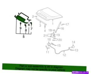 フードベントトリム 本物のOEMトヨタ07-14 FJクルーザーホワイト058フードバルジスクープ76180-35031-A0 GENUINE OEM TOYOTA 07-14 FJ CRUISER WHITE 058 HOOD BULGE SCOOP 76180-35031-A0【並行輸入品】