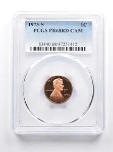 PR68 RD CAM 1973-S リンカーン記念セント PCGS *7531