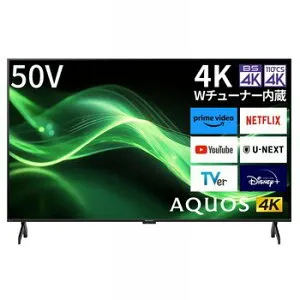 シャープ アクオス 50インチ 4K HDR液晶テレビ 4T-C50GJ1 SHARP AQUOS 4T-C50GJ1 TV 4Kテレビ 大画面 映画 ゲーム 高画質
