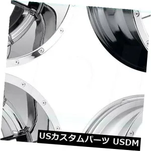 海外輸入ホイール 20x9 Fuel Maverick D536 8x180 20クロムホイールリムセット（4） 20x9 Fuel Maverick D536 8x180 20 Chrome Wheels Rims Set(4) 【並行輸入品】