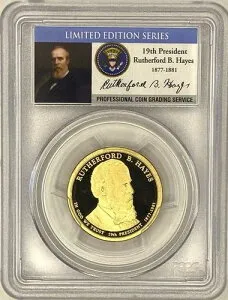 2011-S ラザフォード・B・ヘイズ プレジデンシャル $1 PR70DCAM サイン入り 限定版シリーズ