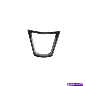 Dashboard Cover キャデラックXT6 2020-2022ブラックウッドグレインステアリングホイールカバーパネルトリム1PCS For Cadillac XT6 2020-2022 Black Wood Grain Steering Wheel Cover Panel Trim 1PCS【並行輸入品】