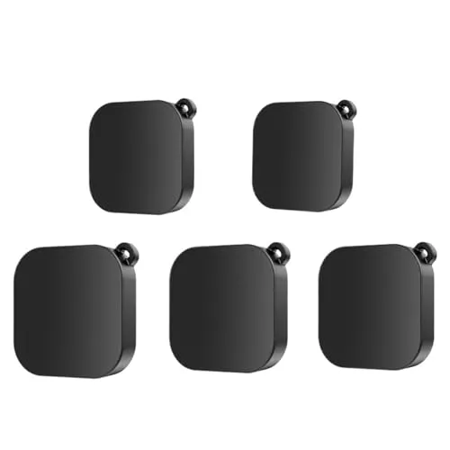 互換性がありますGoPro Hero 13 に対応 - ブラックシリコン落下防止防塵レンズキャッププロテクターアクセサリー(Black 5 pcs)