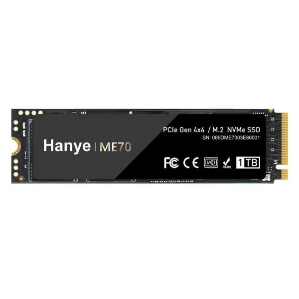 Hanye 内蔵 SSD 1TB PS5動作確認済み PCIe Gen4x4 M.2 NVMe 2280 DRAM搭載 R:7200MB/s