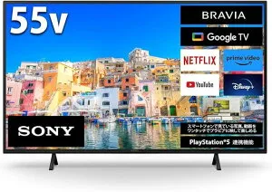 ソニー 55V型 4K X75WLシリーズ 液晶 テレビ ブラビア KJ-55X75WL Google TV Dolby Atmos対応 8畳以上推奨 2023年モデル