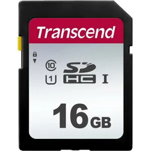 Transcend TS16GSDC300S SDHCカード Class10 UHS-I U1 16GB