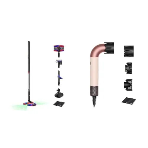 Dyson(ダイソン) 掃除機 コードレス Dyson PencilVac Fluffycones (ペンシルバック フラフィコーンズ) スティック ハンディクリーナー 軽量 LED 充電スタンド付き (SV50 FC AM) + Dyson Supers