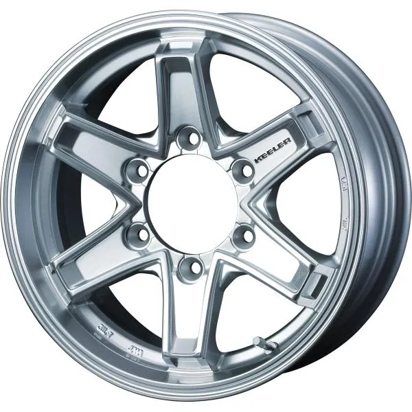 個人宅直送不可 WEDS ウェッズ 0039704 アルミホイール1本 KEELER TACTICS 15インチ リム幅5.5J インセット+42 6穴 PCD139.7 HYPER SILVER