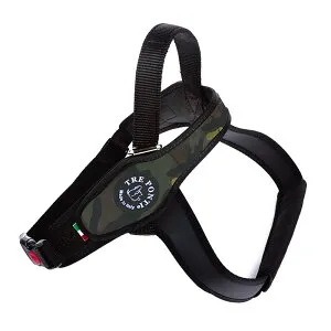 [エントリーでポイント最大10倍/スタンプラリー]ハーネス 犬 胴輪 LTP202 Primo CAMOUFLAGE XL ハーネス 犬 胴輪 散歩 リーシュ リード 海外 イタリア トレポンティ TREPONTI カモフラ ブルーカモ パープ