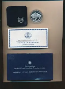 アメリカンバッファロー - インディアン - 2001-P - シルバードルプルーフ -#AA