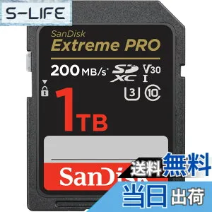 【送料無料】SanDisk (サンディスク) 1TB Extreme PRO SDXC UHS-I メモリーカード - C10、U3、V30、4K UHD、SDカード- SDSDXXD-1T00-GN4IN