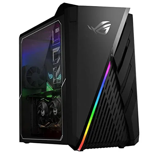 ASUS ROG Strix GA35 ゲーミングデスクトップPC、GeForce RTX 3090、AMD Ryzen 9 5900X、32GB DDR4 RAM、1TB PCIe SSD + 2TB HDD、デュアルホットスワップSSDベイ、ROGスコ