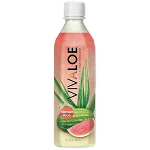 Vivaloe スイカ風味アロエ飲料オールナチュラル アロエ ジュース、16.9 fl。オンス/500 mL、12 カウント Vivaloe Watermelon Flavor Aloe Beverage All Natural Aloe Juice, 16.9 fl. oz./500 mL, 12 Count