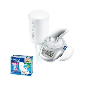 トレビーノ 浄水器 蛇口 直結型 カセッティシリーズ 時短・高除去タイプ シルバー MK207SLX