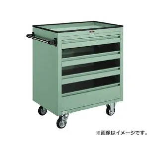 TRUSCO BM2型キャビネットワゴン 750X500XH880 浅3深1 BM2S3L1 [BM2-S3L1][r22][s9-039]