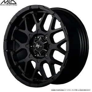 MID ナイトロパワー M28バレットNV350 キャラバン E26専用 [4本セット]16インチ リム幅:6.5J 6H PCD 139.7 INSET +48マルカサービス NITRO POWER M28 BULLETカラー：セミグロスブラック/マシニング