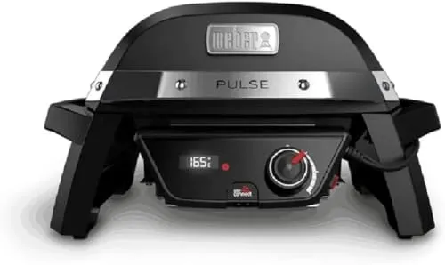 Weber(ウェーバー) 電気グリル バーベキューコンロ パルス PULSE 1000 スマートデバイス BBQ グリル 蓋付き キャンプ 卓上 81012013 【日本正規品 5年保証】