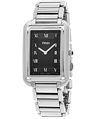 (フェンディ)Fendi 腕時計 メンズ Men`s `Classico Rect` Swiss Quartz Stainless Steel Watch, Color:Silver-Toned (Model: F701011000)[並行輸入品]gell