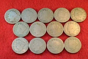 1883-1897 リバティニッケル 13 枚セット（セミキー付き）#202