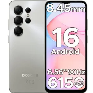 【数限定4000円オフ】DOOGEE NOTE56X SIMフリー Andrid 16 スマホ AI機能 6.56インチ 90Hz画面 6150mAh 大容量バッテリー 24GB RAM+64GB ROM+2TB拡張可 8コア AI機能 4G LTE WI-FIモデル 顔認識+FMラジオ+GPS スマホケー
