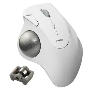 【エントリーで最大全額ポイント還元｜5/6まで】 ELECOM｜エレコム マウス トラックボール「IST」ベアリングモデル(Chrome/Android/iPadOS/iOS/Mac/Windows11対応) ホワイト M-IT11BRWH [IR LED /無線(ワイヤレス