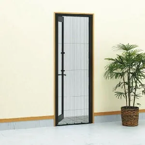 横引き収納網戸 フラットタイプ 片引きタイプ アルミ色 XMA 呼称：12228 W：1,200mm × H：2,280mm YKK AP