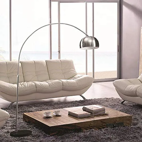 【WNJAPAN】フロアライト フロアスタンド アルコランプ アルコアーチ Midi Arco Curva 大理石ベース デザイナーズ照明 北欧 200cm×96cm 黒