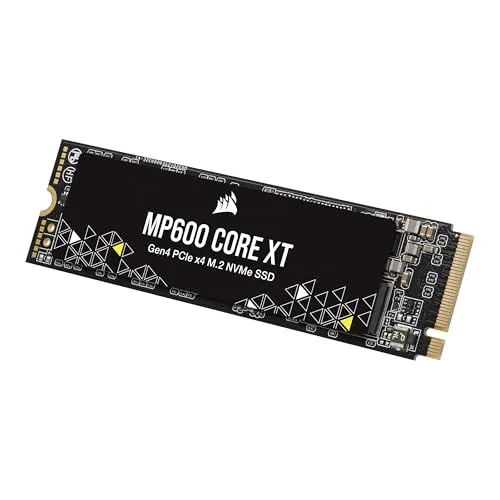 CORSAIR MP600 CORE XT 【PCIe Gen4 x4 NVMe 2.0 M.2 SSD】 高密度 QLC NAND M.2 2280 DirectStorage 対応 最大5,900MB/s CSSD-F1000GBMP600CXTR2