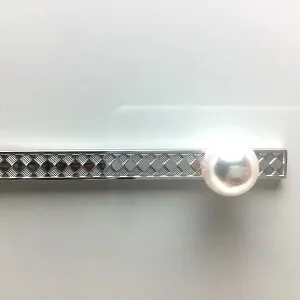 真珠 ネクタイピン パール アコヤ真珠 10.07mm ホワイトピンク シルバー 69322 イソワパール